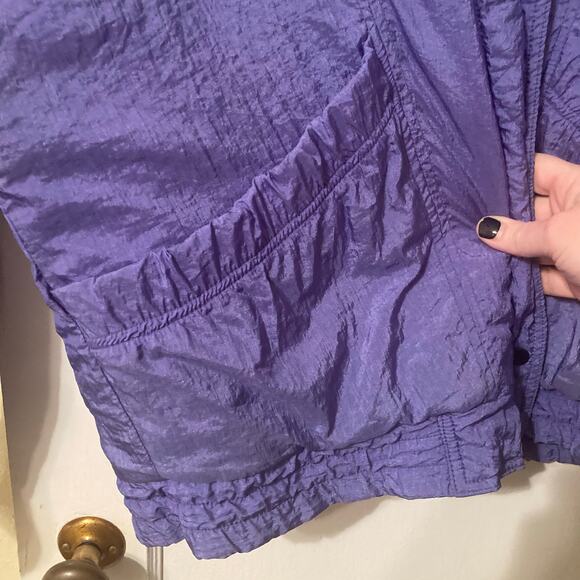 Vintage PA Originals 80s 90s Y2K retro nylon purple ski jacket parka coat size M - Picture 6 of 10